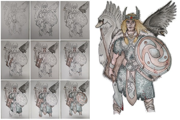 Walkuere &ndash; vom Entwurf bis zum fertigen Bild